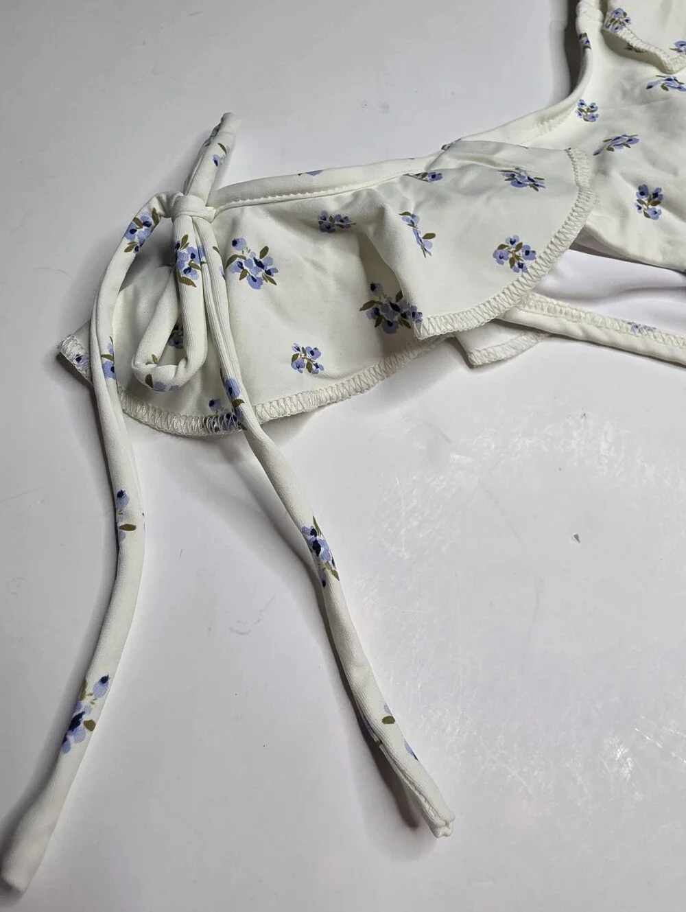 NEW Montce Heidi Floral Uno Ruffle Bows Bikini Bottom Medium